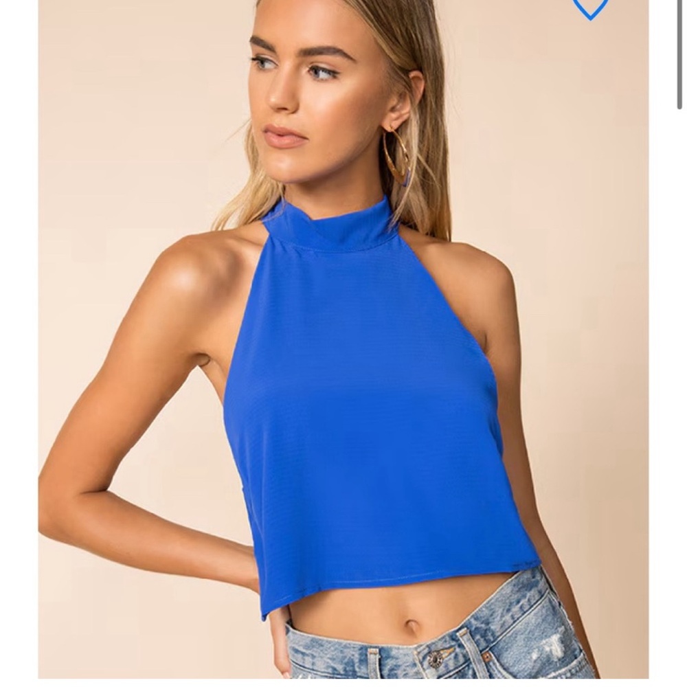 Superdown Scarlett High Neck Top